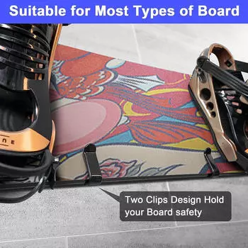 Настенное крепление для скейтборда, подвесной крючок для хранения, органайзер, держатель для доски для серфинга, подставка для
