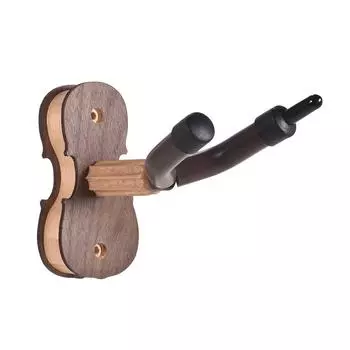Настенное крепление для скрипки, скрипки, альта, вешалка, крючок, держатель с держателем для смычка, резиновая подушка, деревянная основа