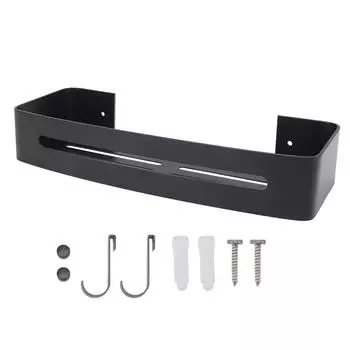 Настенное крепление для ванной комнаты, полка для душа, ванна, однослойная, алюминиевая, плавающая стена для ванной комнаты