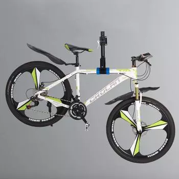 Настенное крепление для велосипеда, стойка для ремонта велосипеда, вращающаяся на 360 градусов, парковочный кронштейн, стойка для горного велосипеда, зажим для хранения велосипеда синий