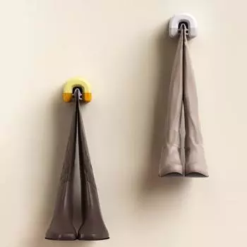 Настенное крепление Yousheng, зажим для ботинок, современный клей без сверления, экономия места, универсальный держатель для высоких ботинок, вешалка-органайзер, подвесной зажим жёлтый