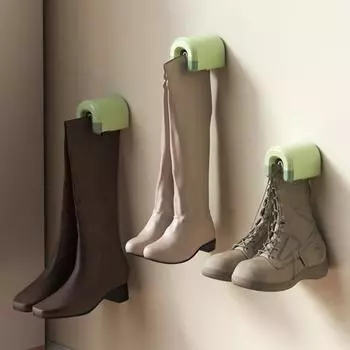 Настенное крепление, зажим для ботинок, современный клей без дрели, экономия места, универсальный держатель для высоких ботинок, вешалка-органайзер, подвесной зажим жёлтый