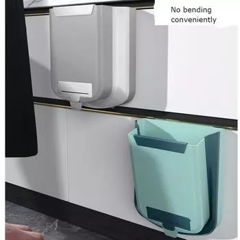 Настенное мусорное ведро для мусора, складное ведро для дома, большая емкость 6L