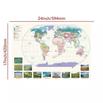 Настенное панно «Карта мира», для вечеринок в стиле путешествий, образовательный декор, фон для фотосессии, домашний декор 59*42cm