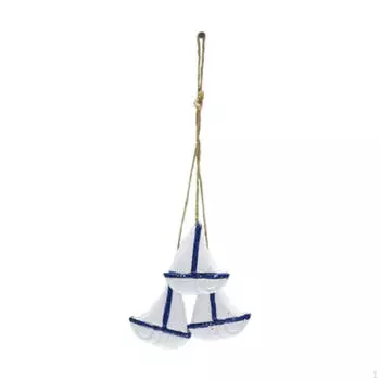 Настенное украшение в морском стиле для украшения дома 7.5x31 cm_Sailboats
