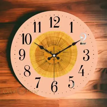 Настенные часы Arte овальные из настоящего стекла 36 см