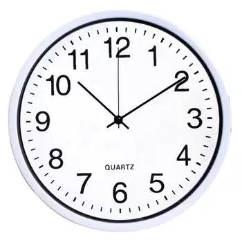 Настенные часы, бесшумные настенные часы с батарейным питанием, современные круглые часы для гостиной белый