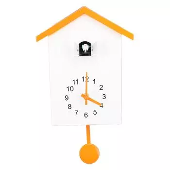 Настенные часы Bird House, зов птиц, стильные декоративные настенные часы с маятником для офиса, спальни