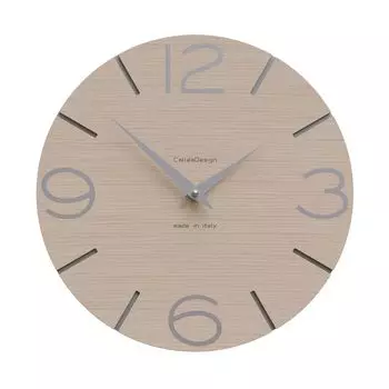 Настенные часы CalleaDesign SMILE из беленого дуба