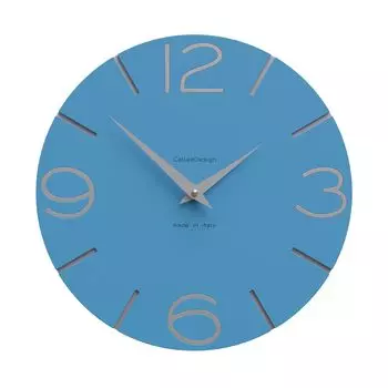 Настенные часы CalleaDesign SMILE светло-голубые