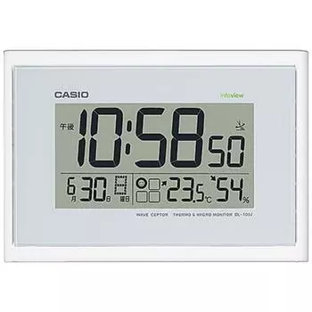 Настенные часы CASIO [волноприемник] Белый IDL100J7JF [с функцией автоматического радиоприема]