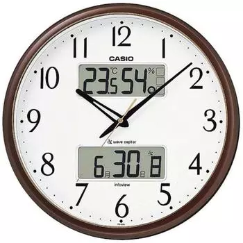 Настенные часы CASIO [волноприемник] Коричневый металлик ITM650J5JF [с функцией автоматического радиоприема]
