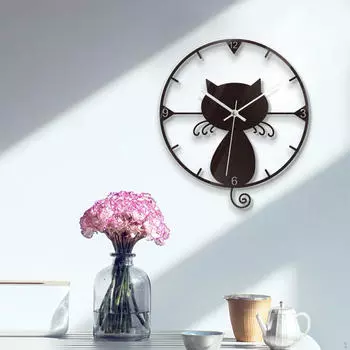 Настенные часы декоративные Silent Art Орнамент Подвесные для кухни Офиса