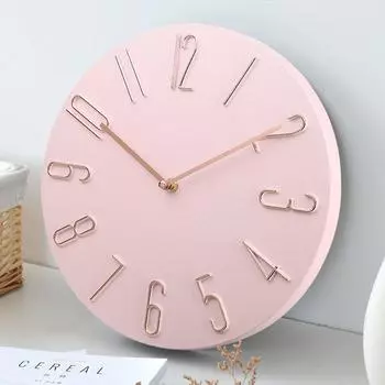 Настенные часы для гостиной, бытовые, подвесные, модные, легкие, роскошные, современные, простые, креативные, подвесные, настенные, бесшумные, минималистичные 8 inch