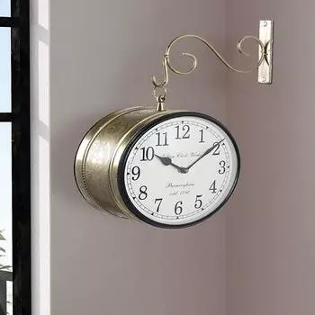 Настенные часы для станций, подвесные часы для платформ, железнодорожные часы, домашний декор