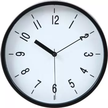 Настенные часы Fujiboeki черного цвета, диаметр Harry 99269 22,5 см