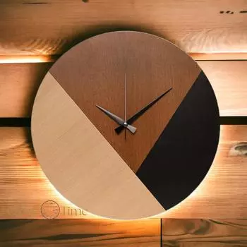 Настенные часы из МДФ, 3 цвета, 6 мм, 41x41 см