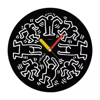 Настенные часы, круглые большие бытовые часы с изображением танцора для ванной комнаты