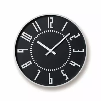 Настенные часы Lemnos Analog Eki Clock Aluminum Black eki clock Lemnos TIL16-01BK Диаметр 25.6 см чёрный