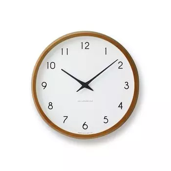 Настенные часы Lemnos Analog Radio Campagne из натурального дерева, коричневые, черно-белые Lemnos PC10-24W