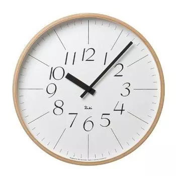 Настенные часы Lemnos Analog RIKI CLOCK LL Natural Диаметр 354 x Толщина 48 мм WR-0312