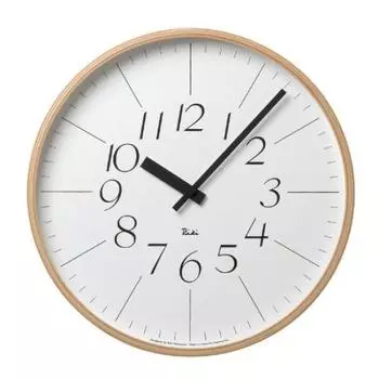 Настенные часы Lemnos Analog RIKI CLOCK LL Natural Диаметр 354 x Толщина 48 мм WR-0312