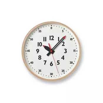 Настенные часы Lemnos Детские Образовательные Funpun Clock Размер S Деревянная рамка Белый S Lemnos YD14-08