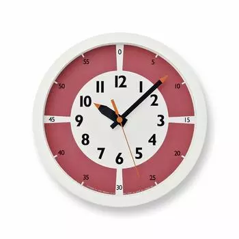 Настенные часы Lemnos Funpun Clock с аналоговыми красными часами RE Kids Educational Lemnos Color! YD15-01
