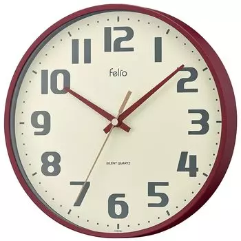 Настенные часы MAG Felio Analog Churros Silent Continuous Second Arrow Red FEW182R-Z