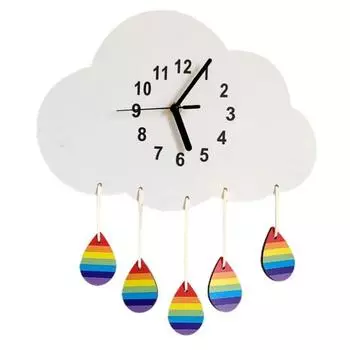 Настенные часы на батарейках с мультяшным настенным управлением, очаровательные бесшумные часы в скандинавском стиле, товары для дома золотистый