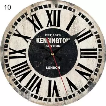 Настенные часы на ферме, немые настенные часы в стиле ретро, толстые деревенские деревянные настенные часы для кухни