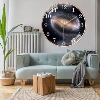 Настенные часы Настенные часы с батарейным питаниемПростое время в пути с точностью без штамповкиЦифровые настенные часы для детской кабинета Спальня 8 inch