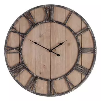 Настенные часы Natural Black 60 x 4 x 60 см DMF