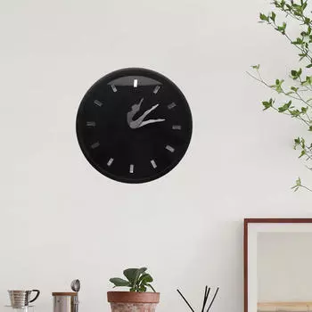 Настенные часы с изображением девушки-балерины, балетные танцы, подвесной декор, декоративный минималистский современный подарок из металла