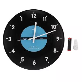 Настенные часы с музыкальной пластинкой 12 дюймов ABS на батарейках уникальные настенные часы домашний декор для гостиной Be