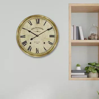 Настенные часы с римскими цифрами, забавные, 12 дюймов, легко читаемые, декор, ретро, подвесные для