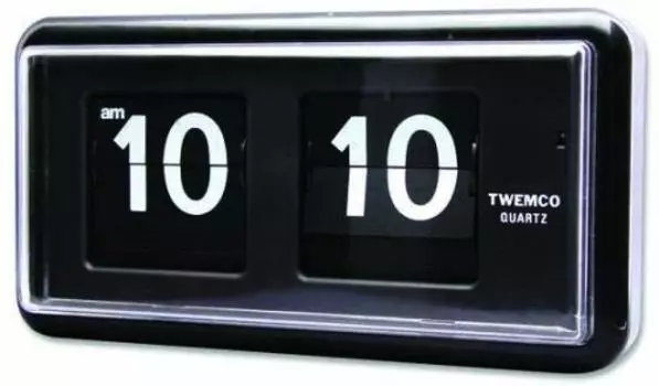 Настенные часы TWEMCO черные QT-30 чёрный