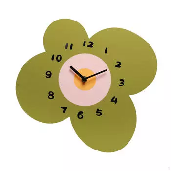 Настенные часы в форме цветка, бесшумные, украшение для дома, подвесные декоративные для ресторана
