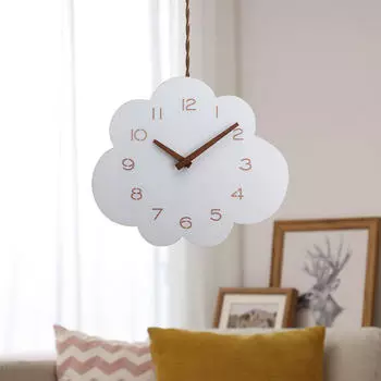 Настенные часы в форме облака, декор в скандинавском стиле, 12 дюймов, креативные, декоративные, бесшумные, подвесные
