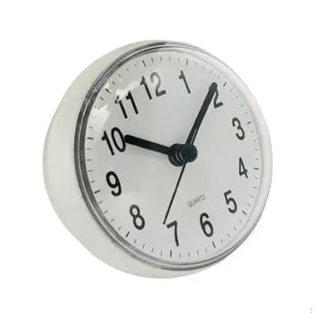 Настенные часы, водонепроницаемые часы для ванной комнаты с батарейным питанием, противотуманные кварцевые часы для офиса