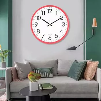 Настенные часы, высокая точность, большие цифры, дизайн, легко повесить, на батарейках, бесшумные, не тикающие, современные часы, украшение стены чёрный