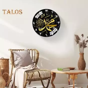 Настенные часы, высокоточные, простые в установке, круглые, не тикающие, бесшумные, работающие от батареек, настенные часы с цифрами, украшение чёрный