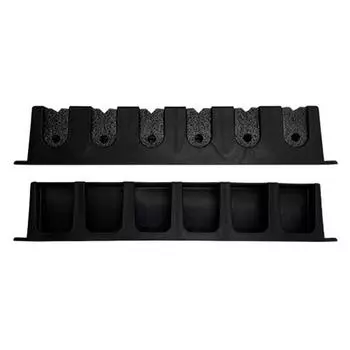 Настенные держатели для удочек, подставка для 6 удочек для гаража (черный)