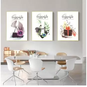 Настенные художественные картины для комнаты без рамы, абстрактный пейзаж, скандинавский домашний декор, постеры, принты на холсте, простой стиль, живопись 21cm30cm NoFrame