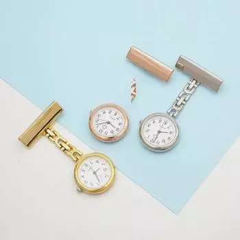 Настенные карманные часы Nurse Personality - симпатичные модные женские кварцевые часы для медсестер и студентов серебряный