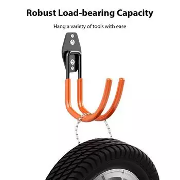 Настенные крючки для хранения вещей в гараже Small, U-shaped чёрный