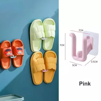 Настенные крючки для тапочек для ванной комнаты — компактные и простые в использовании, набор из 2 шт. 2Pcs