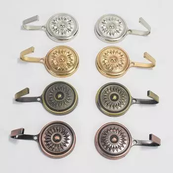 Настенные крючки Крючки для одежды Крючки для солнечных лепестков Крючки для дверей и окон Крючки для штор из цинкового сплава