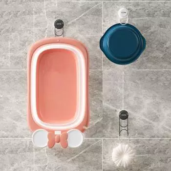 Настенные крючки с присоской, крючок для раковины из углеродистой стали, практичная полка для хранения раковины для дома серый