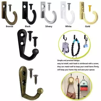 Настенные крючки, винтажные крючки для задней стенки двери, держатели для халатов, пальто, шляп, крючок для хранения ключей, органайзер для кухни и ванной комнаты